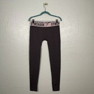 Gymshark Women M Gray Pink Seamless Leggings Compression Athletic Workout